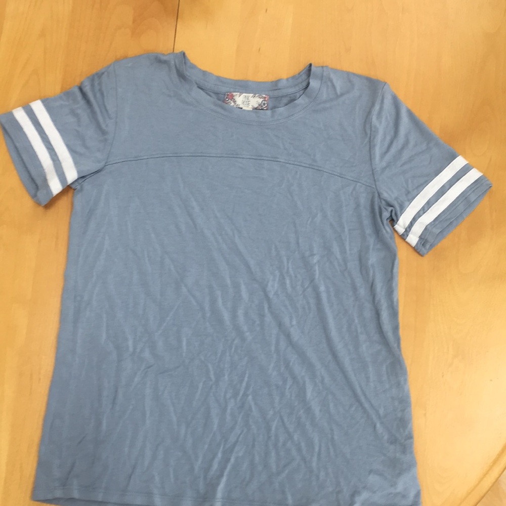 Light blue top